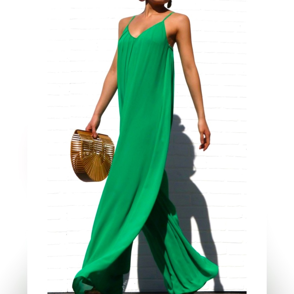 V Neck Jumpsuit
